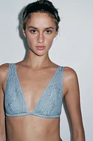 LIMITED EDITION 100% SILK CRINKLE EFFECT BRALETTE