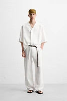 100% LINEN OVERSHIRT