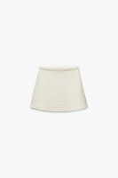 PEARL KNIT MINI SKIRT