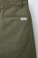 LINEN BLEND CHINO SHORTS