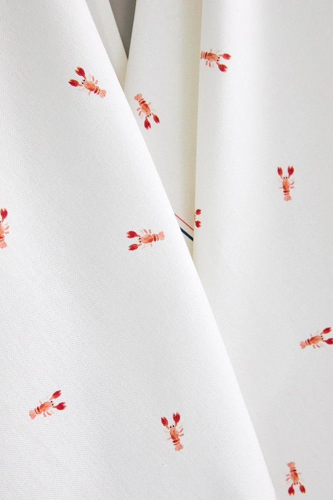 LOT TORCHONS DE CUISINE COTON LANGOUSTE (LOT DE 2)