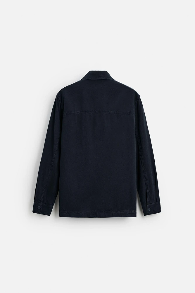 COTTON - LINEN OVERSHIRT
