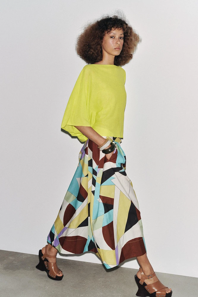 JUPE MIDI IMPRIMÉE ZW COLLECTION