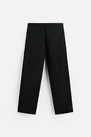 RELAXED FIT COTTON LINEN PANTS