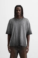 T-SHIRT DÉLAVÉ EN MAILLE
