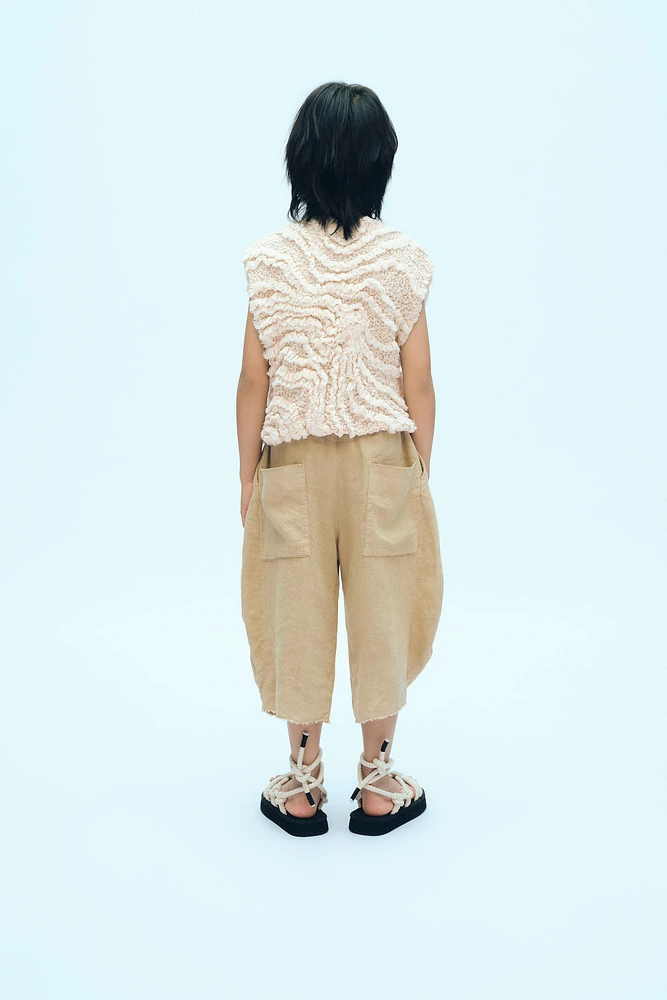 TEXTURED WRAP VEST X FANGLU LIN