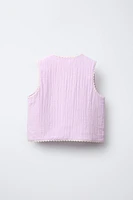 GILET TEXTURÉ ONDULINE