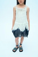 KNOTTED TIE-DYE DRESS X FANGLU LIN