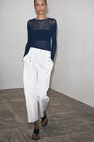 BUTTONED PANTS ZW COLLECTION