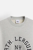 TEXT PATCH SWEATSHIRT