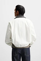 CONTRASTING COLLAR JACKET