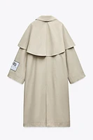 HARVARD UNIVERSITY CAPE TRENCH COAT