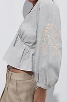 EMBROIDERED RUSTIC TOP