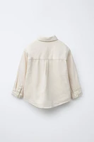 FLOWY SNAP BUTTON OVERSHIRT
