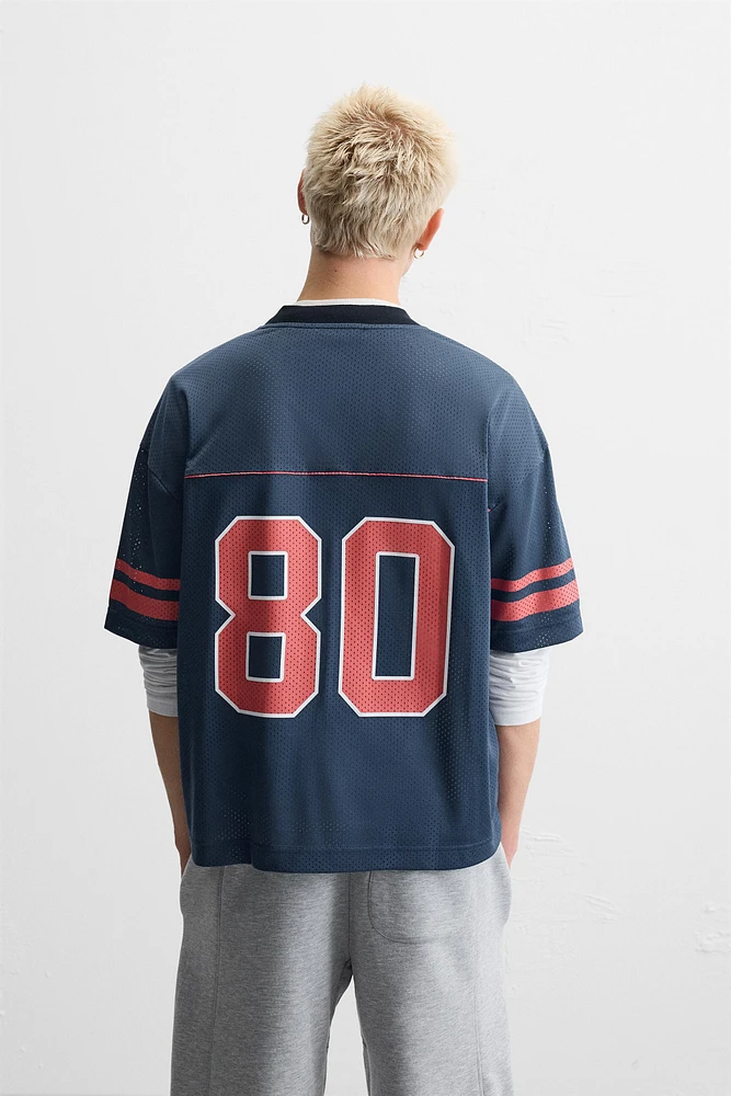 T-SHIRT STRUCTURE OUVERTE VARSITY