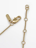 Necklace with oval pendant