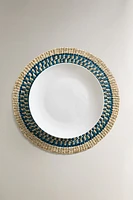 SET DE TABLE RECTANGULAIRE TRESSÉ ET COLORÉ