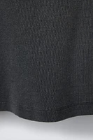 RIBBED WASHED EFFECT T-SHIRT