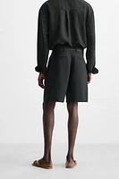 STRIPED JACQUARD SHORTS