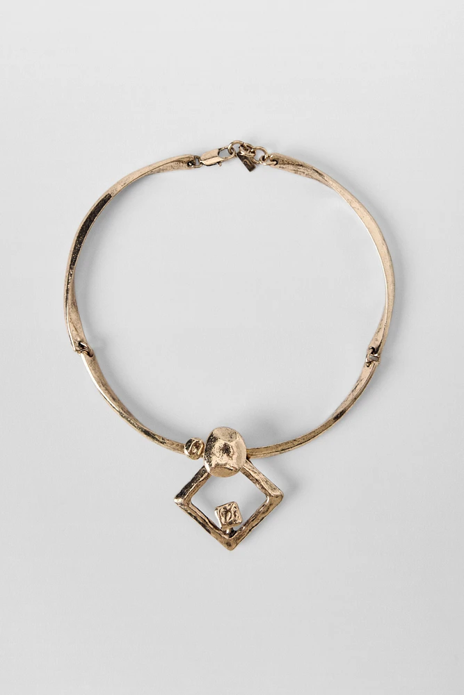 ARTICULATED METAL PIECE NECKLACE KATE MOSS X ZARA