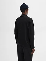 Mock neck knit sweater