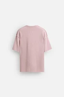 T-SHIRT MAILLE EFFET ENVERS
