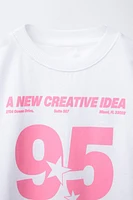T-SHIRT À INSCRIPTION IMPRIMÉE