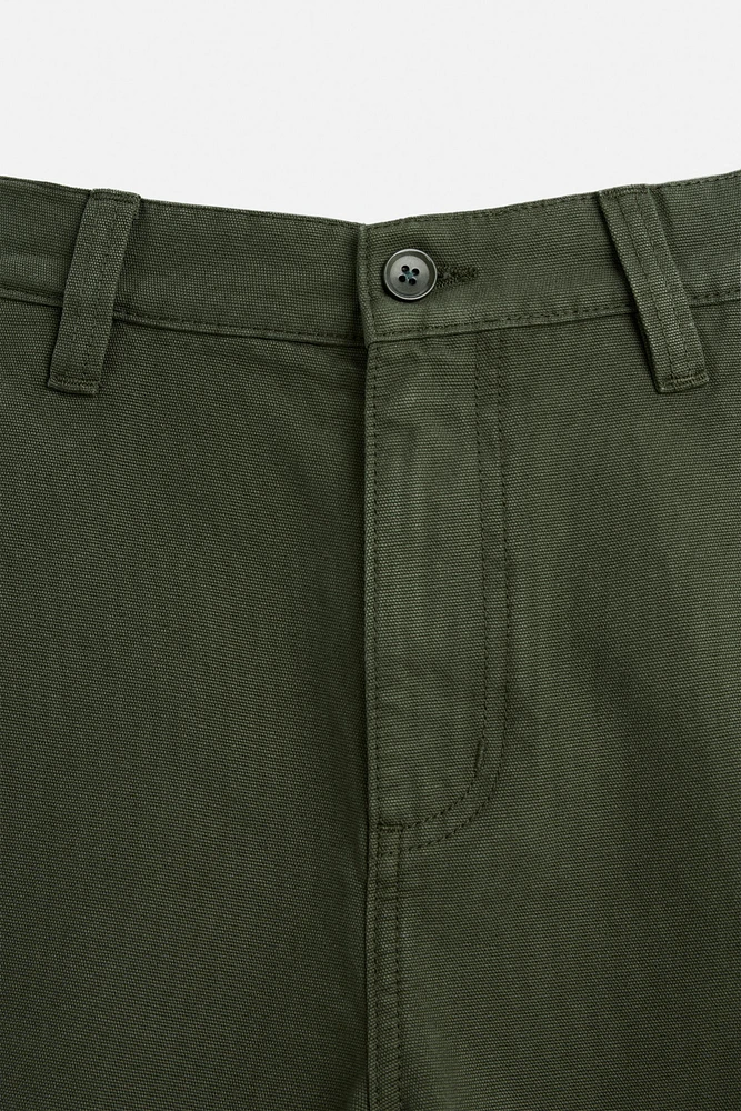 WASHED TEXTURED SHORTS
