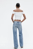 TRF LOW RISE STRAIGHT CUT JEANS