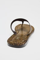 ANIMAL PRINT SANDALS