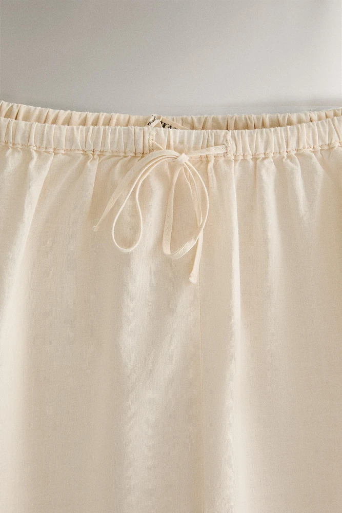 SHORT COTON BRODERIES