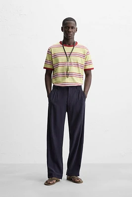 STRIPED CONTRAST T-SHIRT