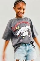 CINNAMOROLL © SANRIO PRINT WASHED EFFECT T-SHIRT
