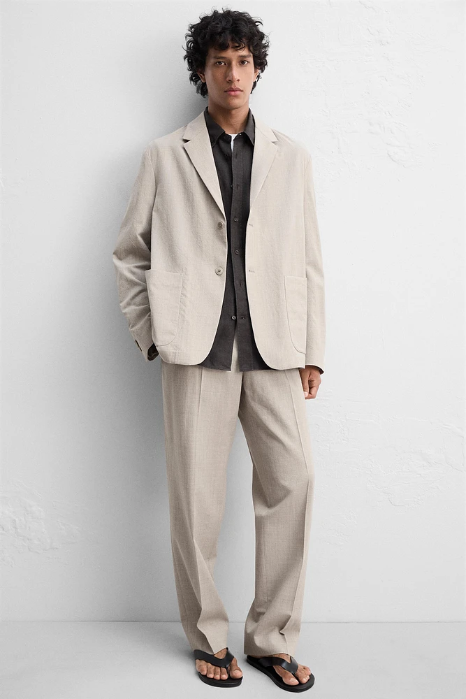 100% WOOL SUIT PANTS