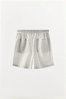 CHECKED COTTON SHORTS