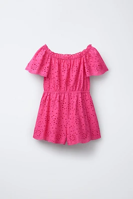 SCHIFFLY OFF-THE-SHOULDER SHORT JUMPSUIT