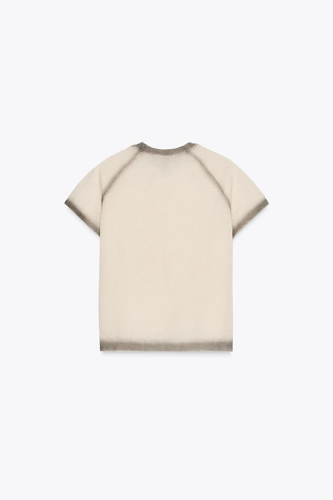 DEGRADÉ PRINT KNIT TOP