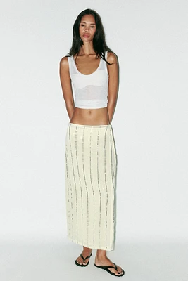 SEQUIN PAREO SKIRT