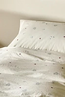 HOUSSE DE COUETTE ENFANT IMPRIMÉ MARIN
