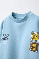 ANIMALS PRINT SWEATSHIRT