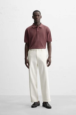 PANTALON CHINO À CHEVRONS