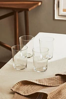 SET OF TALL GLASS TUMBLERS (SET OF 4