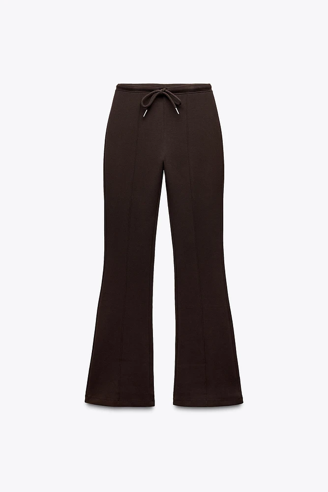 PANTALON FLARE INTERLOCK COUTURES