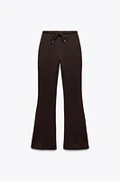 PANTALON FLARE INTERLOCK COUTURES