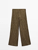 Pantalon tissu métallisé