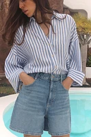 WIDE SLEEVE LINEN SHIRT