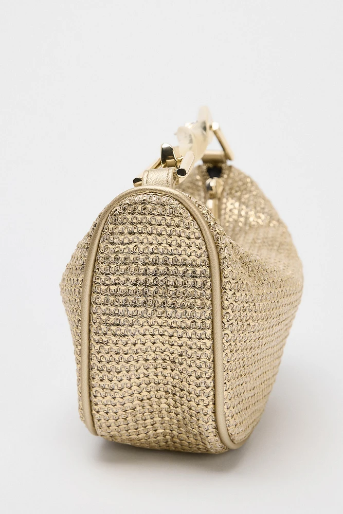 MINI BAG WITH METALLIC HANDLE
