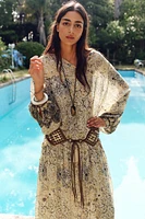 BLOUSE IMPRIMÉE FIL MÉTALLISÉ