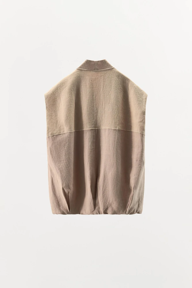 LIMITED EDITION 100% LINEN COMBINATION VEST