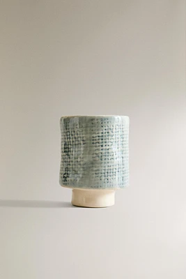 CHECK CERAMIC TUMBLER